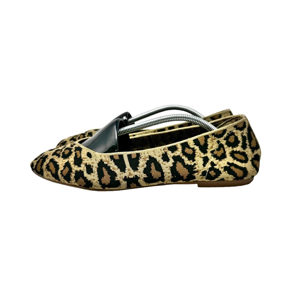 Skechers Cleo Claw Some Leopard Knit Ballet Flats Brown Tan Black Size 9.5 - Picture 5 of 11
